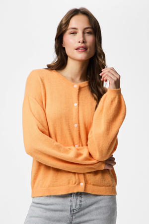vest oranje gebreid
