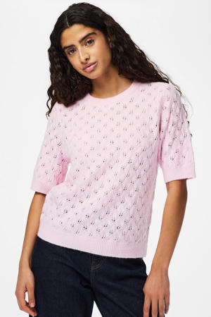 trui roze gebreid