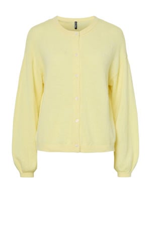 vest geel gebreid