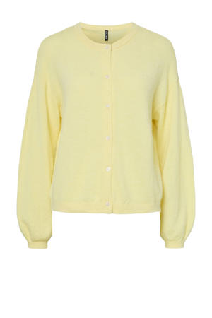 vest geel gebreid