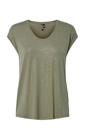 T-shirt groen met lurex