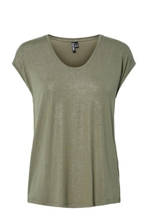 T-shirt groen met lurex