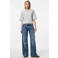 PIECES vest met wol gebreid