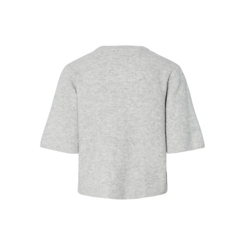 PIECES vest met wol gebreid afbeelding