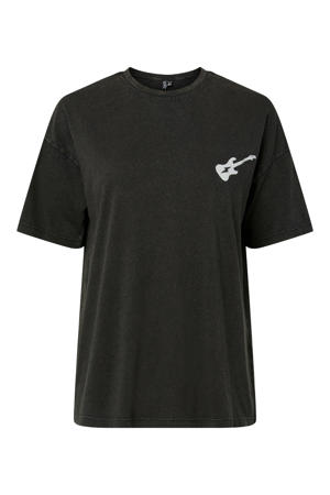 T-shirt met backprint zwart