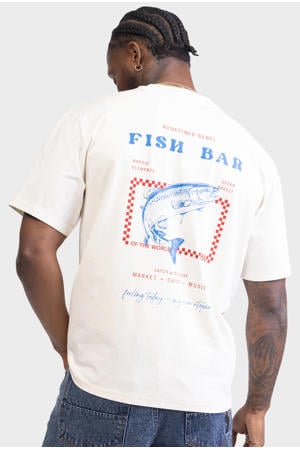 T-shirt met backprint wit