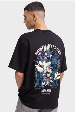 T-shirt met backprint zwart
