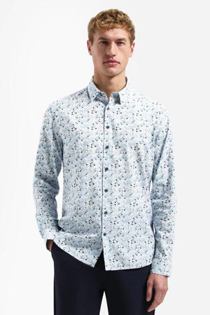 regular casual overhemd lichtblauw