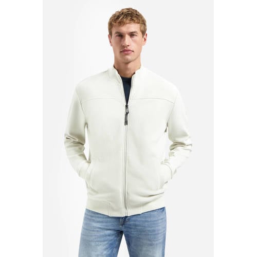 No Excess sweatvest met textuur ecru afbeelding