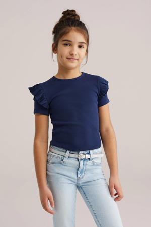 T-shirt donkerblauw