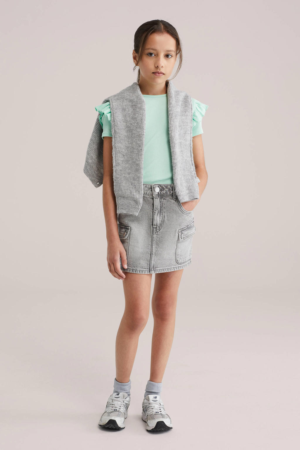 WE Fashion T-shirt mintgroen