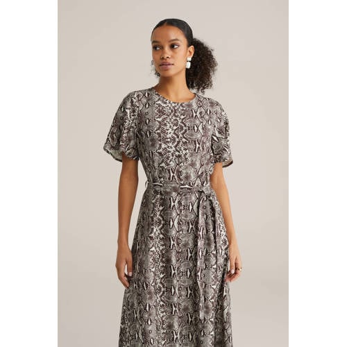 WE Fashion midi jurk grijs afbeelding