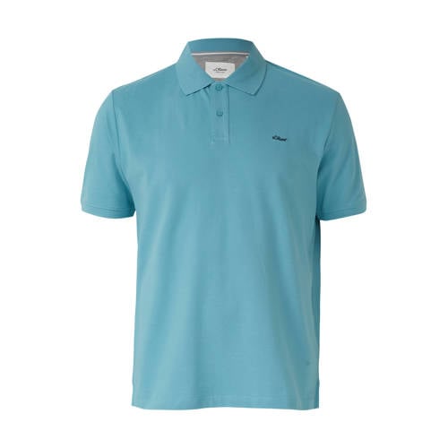 s.Oliver Big Size regular polo Plus Size turquoise afbeelding