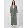 QS wide leg high waist broek kaki