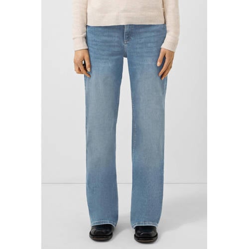QS high waist wide leg jeans lichtblauw afbeelding