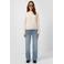 QS high waist wide leg jeans lichtblauw