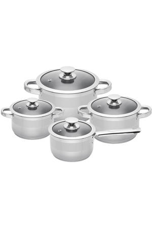 Pannenset Furore 4-Delig RVS Kookpan ø 16, 18, 20 cm & Steelpan ø 16 cm - geschikt voor alle warmtebronnen
