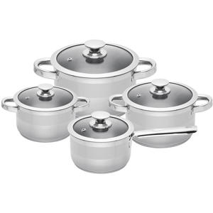  Pannenset Furore 4-Delig RVS Kookpan ø 16, 18, 20 cm & Steelpan ø 16 cm - geschikt voor alle warmtebronnen