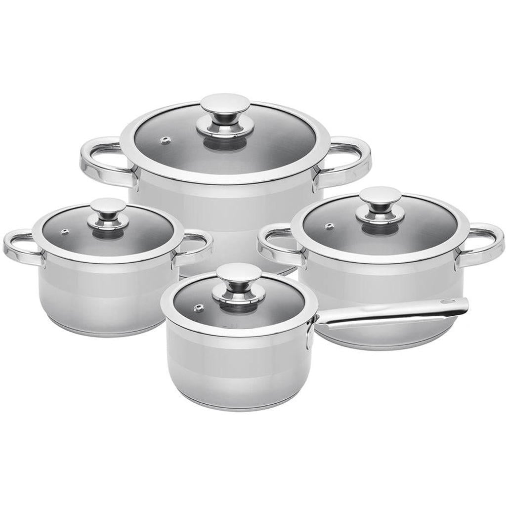 Sola Pannenset Furore 4-Delig RVS Kookpan ø 16, 18, 20 cm & Steelpan ø 16 cm - geschikt voor alle warmtebronnen