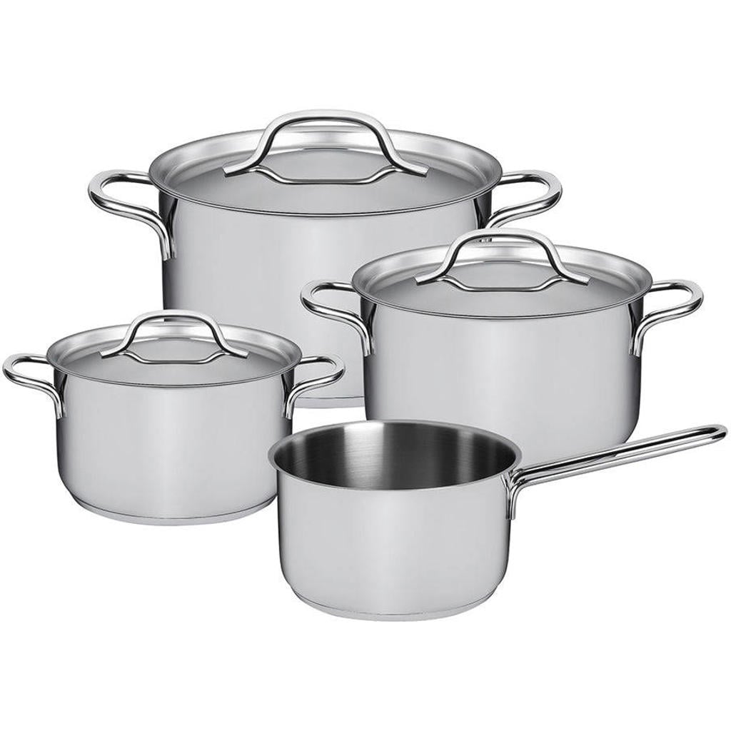 Sola Pannenset Mirage 4-Delig RVS - Kookpan ø 16, 18, 20 cm & Steelpan ø 16 cm - geschikt voor alle warmtebronnen