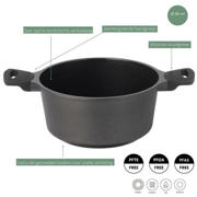thumbnail: Sola Braadpan met deksel Ceramic Deluxe ø 28 cm - keramische anti-aanbaklaag