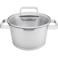 Sola  Soeppan Diamond RVS Downdraft en Inductie geschikt ø 24 cm / 5.5 liter - geschikt voor alle warmtebronnen