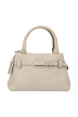 suede handtas Mae beige