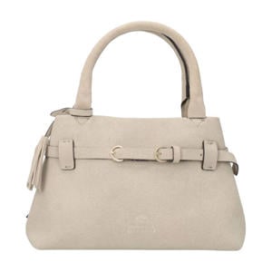 suede handtas Mae beige