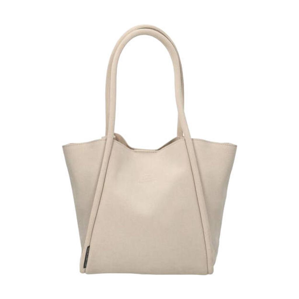 Fred de la Bretoniere suede schoudertas Nalani beige