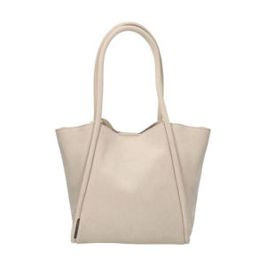 suede schoudertas Nalani beige