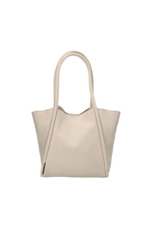 suede schoudertas Nalani beige