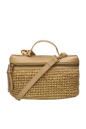 raffia crossbody tas Lori naturel