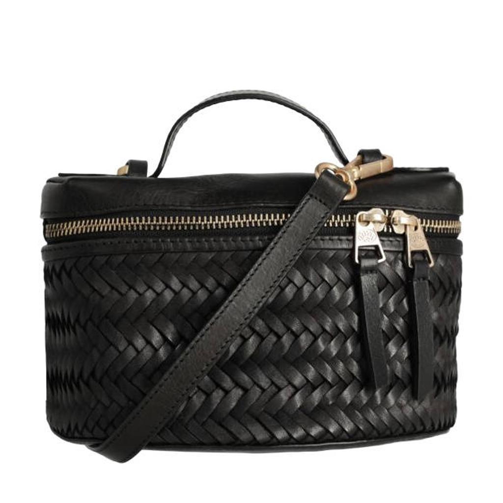 Fred de la Bretoniere leren crossbody tas Lori zwart