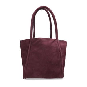 suede schoudertas Nalani donkerrood
