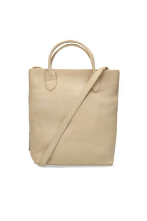 leren handtas Vicky beige