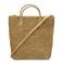 Fred de la Bretoniere raffia handtas Vicky naturel