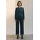 AWARE vest donkerblauw gebreid