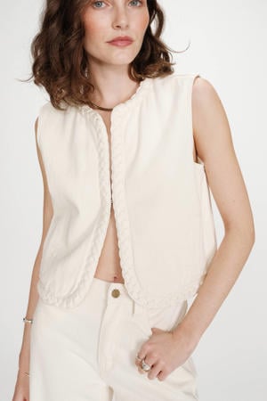 gilet crème