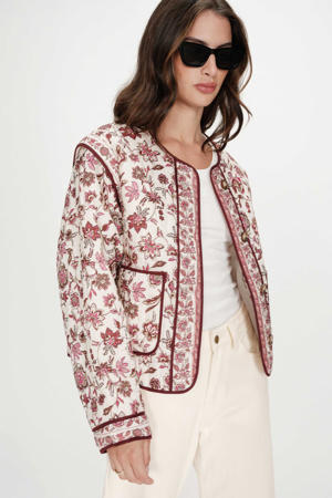 tussenjas met quilted crème