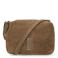 Shabbies Amsterdam suede crossbody tas Saar Croco bruin