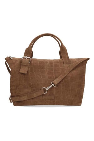 suede handtas Essie Laptop cognac