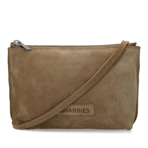 Shabbies Amsterdam suede crossbody tas Festival beige afbeelding