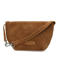 Shabbies Amsterdam suede crossbody tas Esra cognac