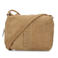 Shabbies Amsterdam suede crossbody tas Saar Croco lichtbruin