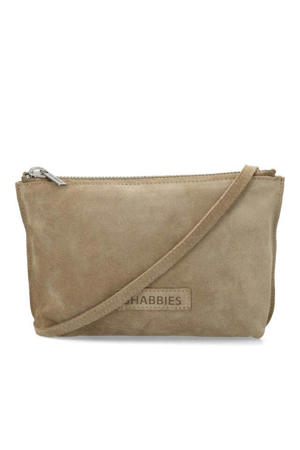 suede crossbody tas Festival taupe