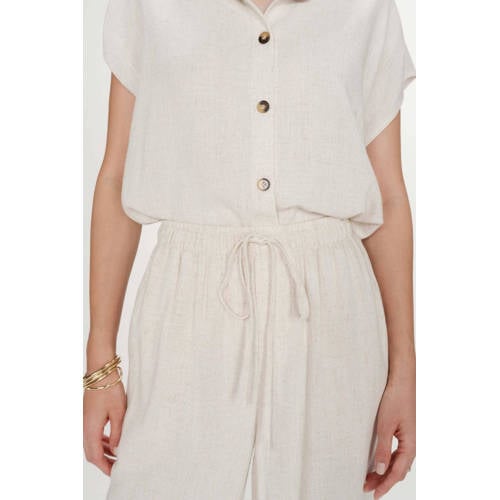 Grace & Mila relaxed regular waist casual broek beige afbeelding