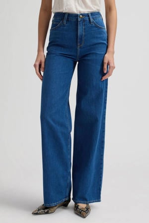 STELLA high waist wide leg jeans dark blue denim