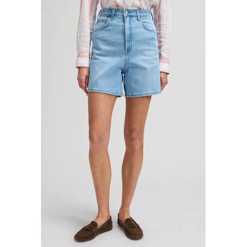 Lee denim high waist short light blue denim afbeelding