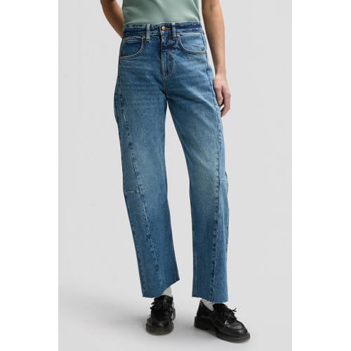 Lee high waist barrel jeans medium blue denim afbeelding