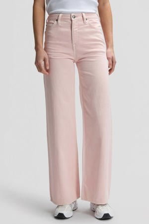 STELLA high waist wide leg jeans lichtroze